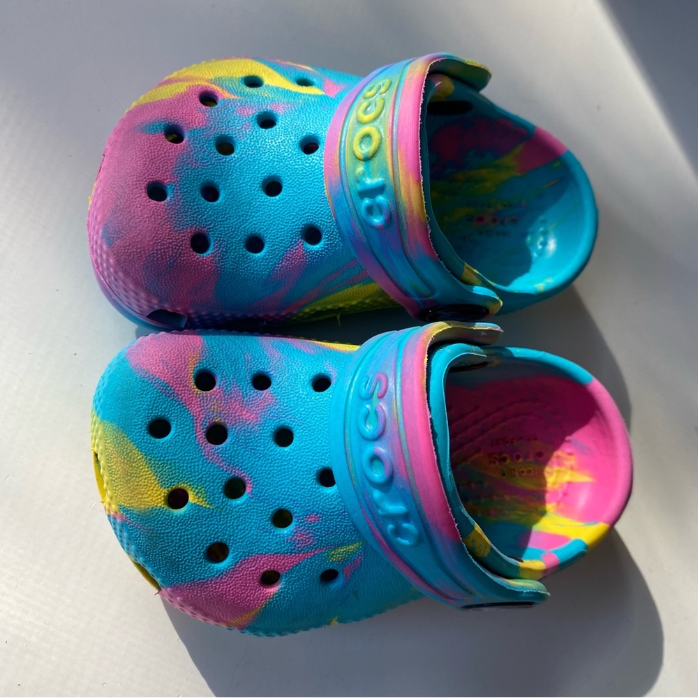CROCS Toddler Classic Marbled Clog
